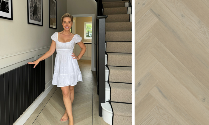 Steph Waring renovates her home with Basque Oak herringbone LVT flooring