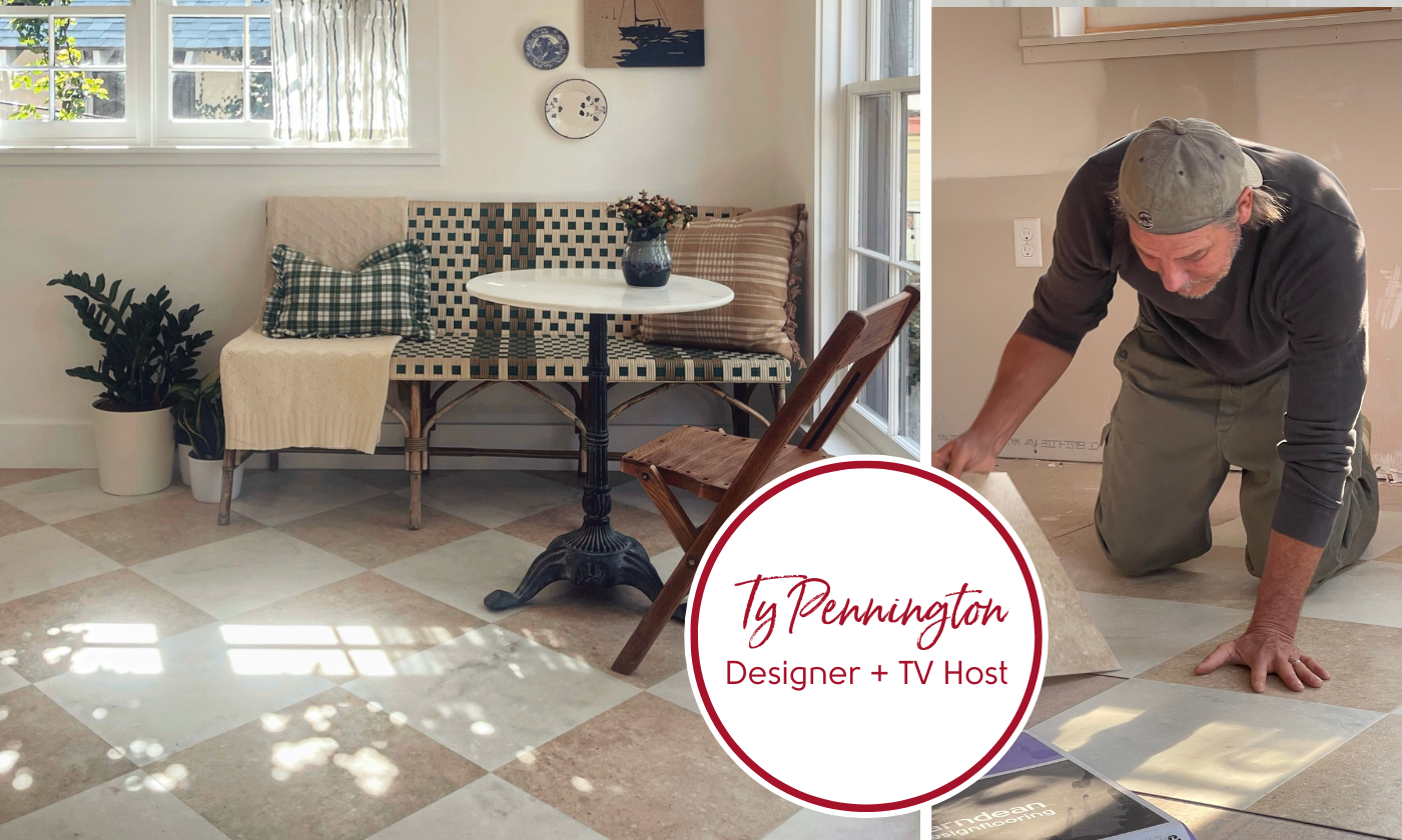 Ty Pennington installing Karndean lvt floors