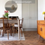 Karndean Morning Oak herringbone wood flooring in a living room