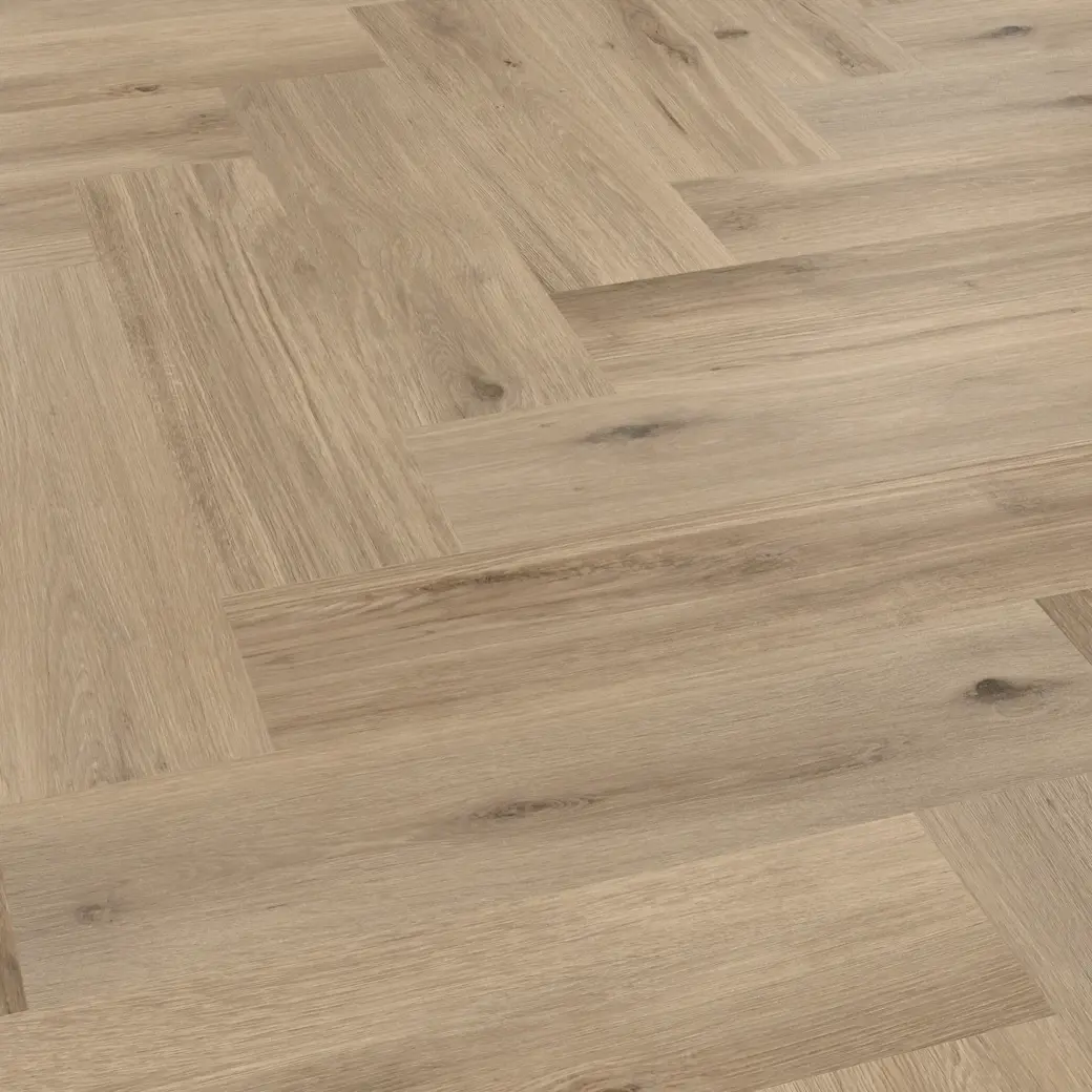 Van Gogh Canadian Urban Oak mid brown LVT flooring laid at an angle