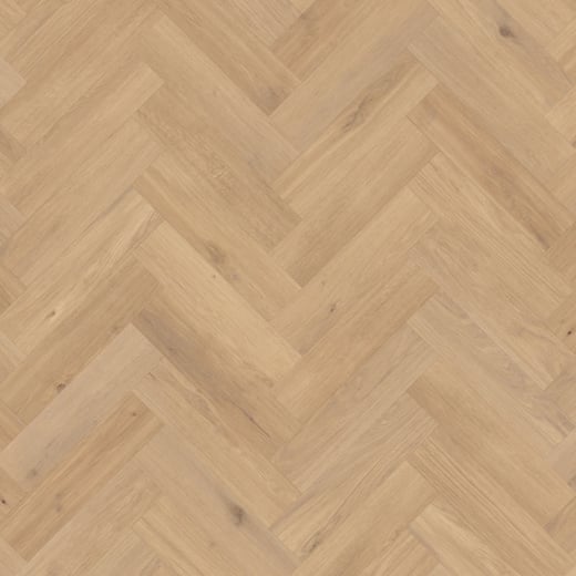 Van Gogh Canadian Nude Oak herringbone mid brown lvt flooring.
