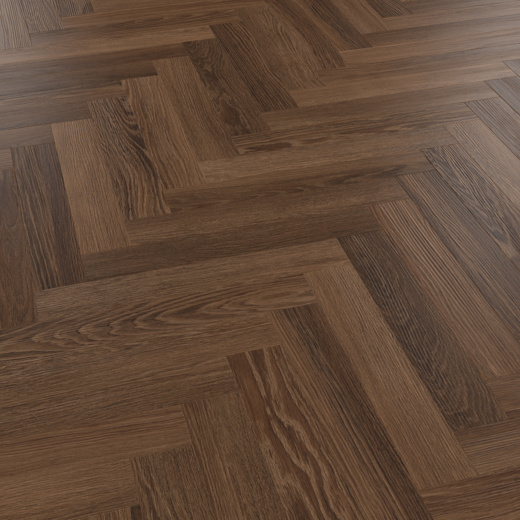 Nutmeg limed oak dark brown lvt herringbone flooring