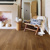 Russet Oak mid brown lvt flooring laid in a living room area